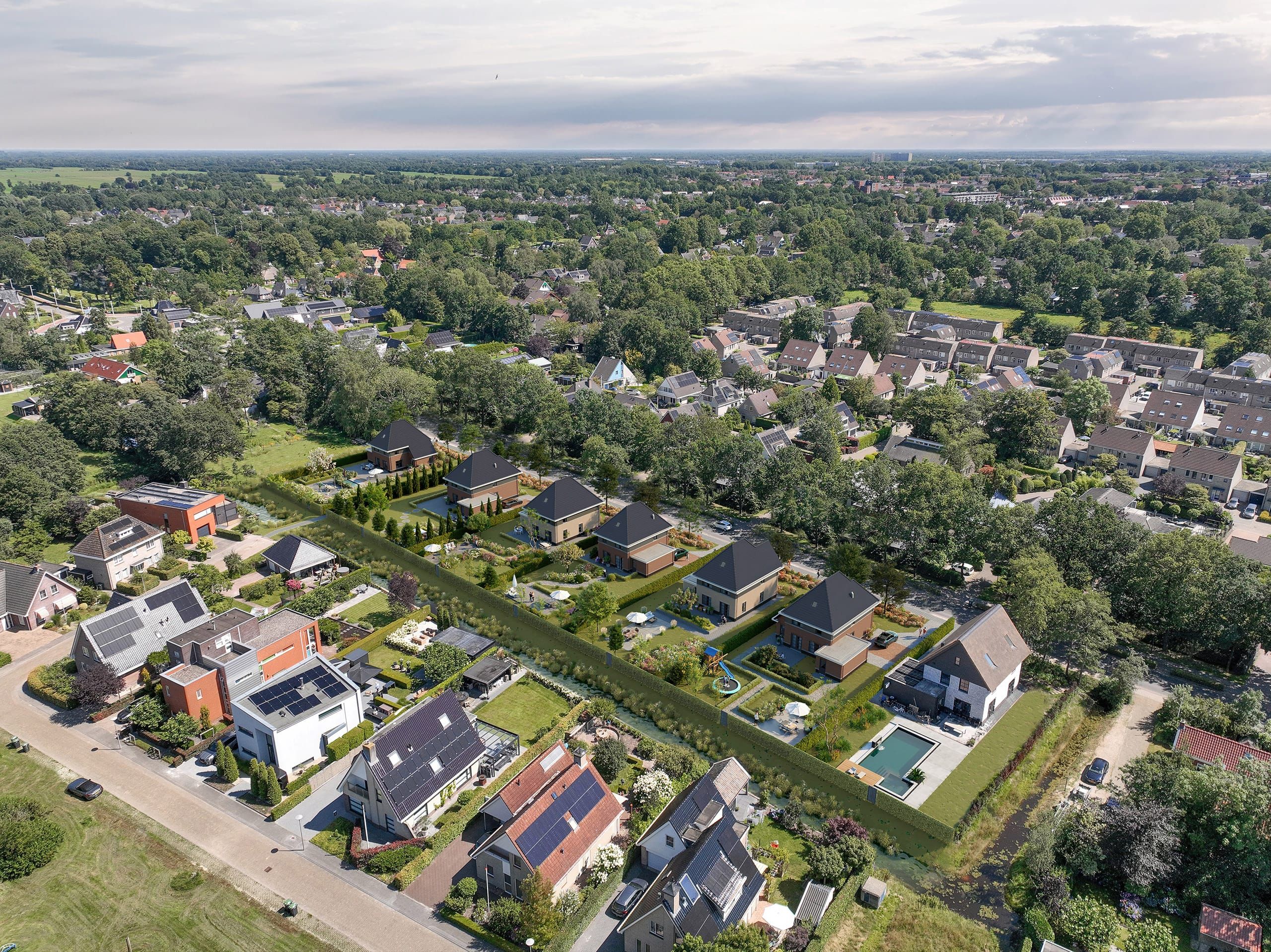 Harns Invest Elzenrijck Drachten vogelvlucht